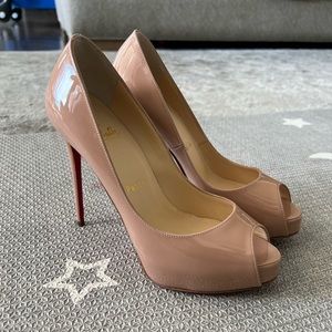 Brand New Christian Louboutin Prive in nude